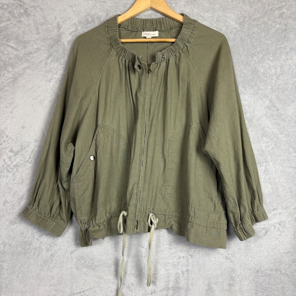 Just Living Olive Green Utility Jacket